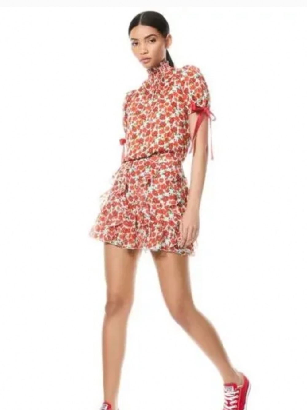 Alice & Olivia Floral Mini Skirt